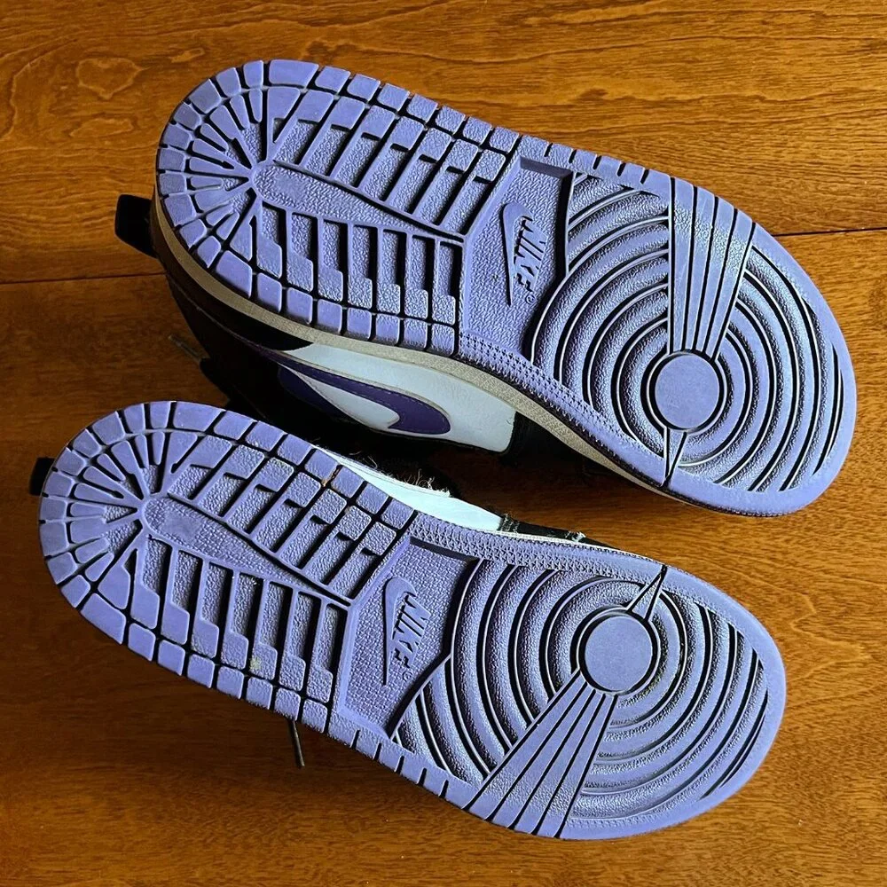 Nike Jordan 1 Mid purple and black 3Y